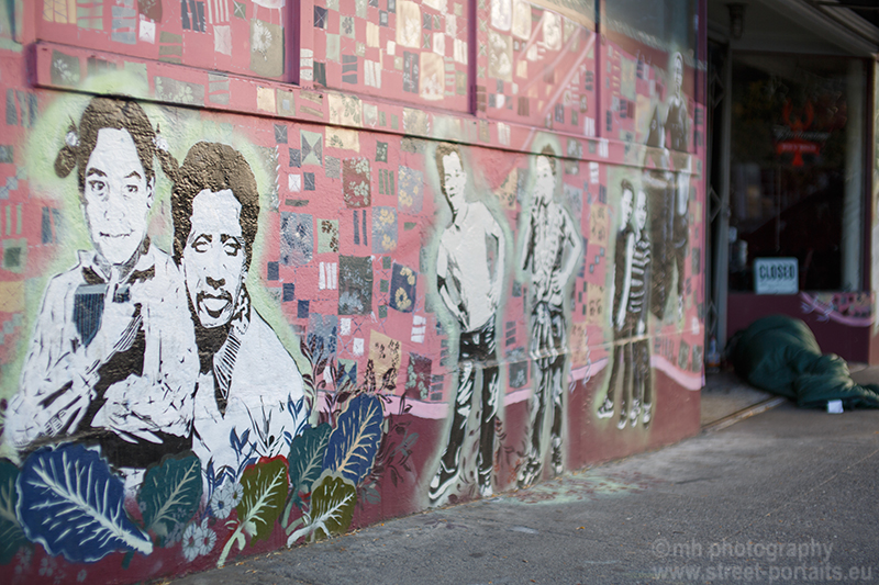 art sleeping - haight street san farncisco