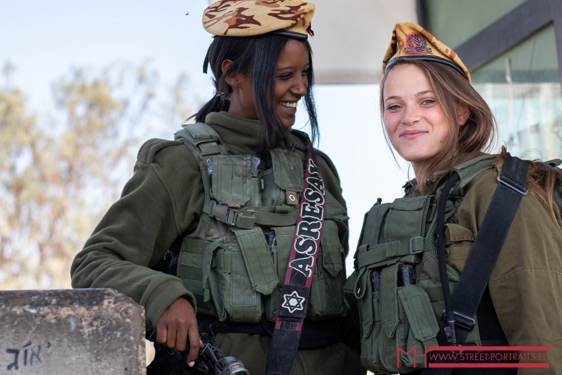 this two girls where checking on us before we went to the Dead Sea in Israel