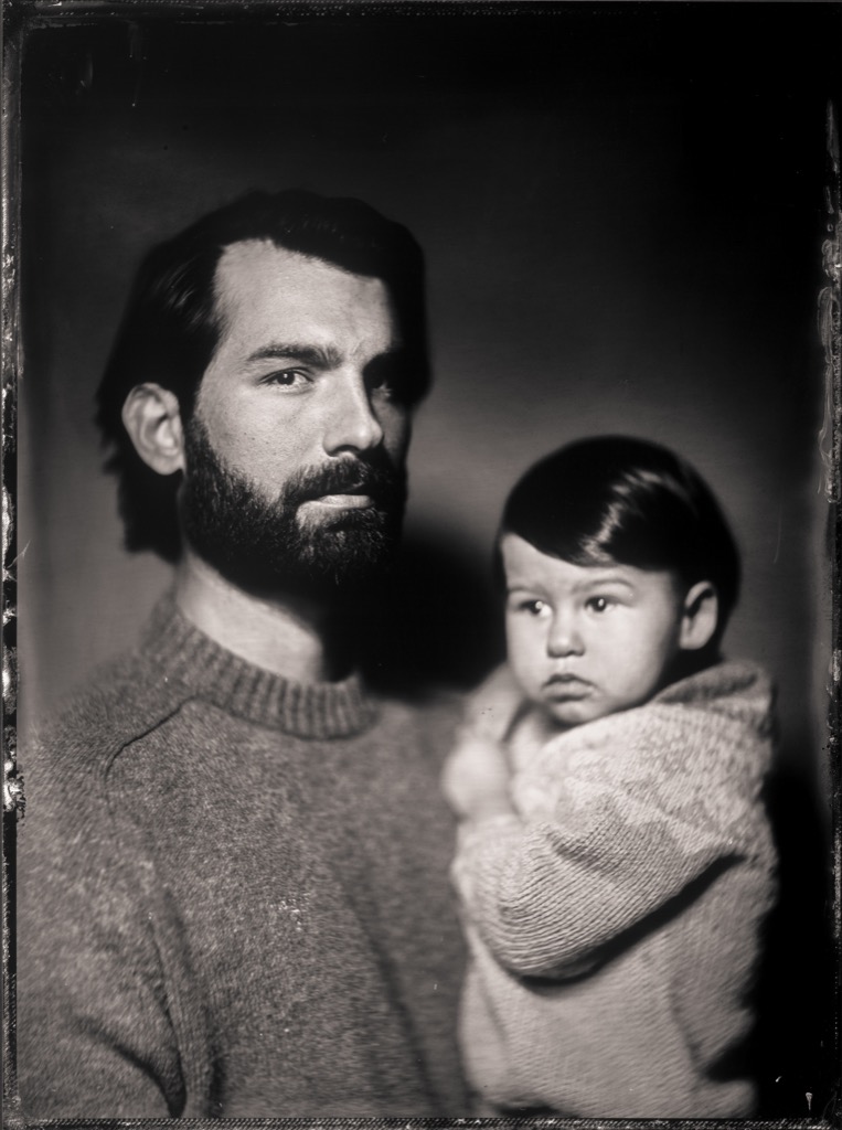 Father and Son Wet plate portrait
