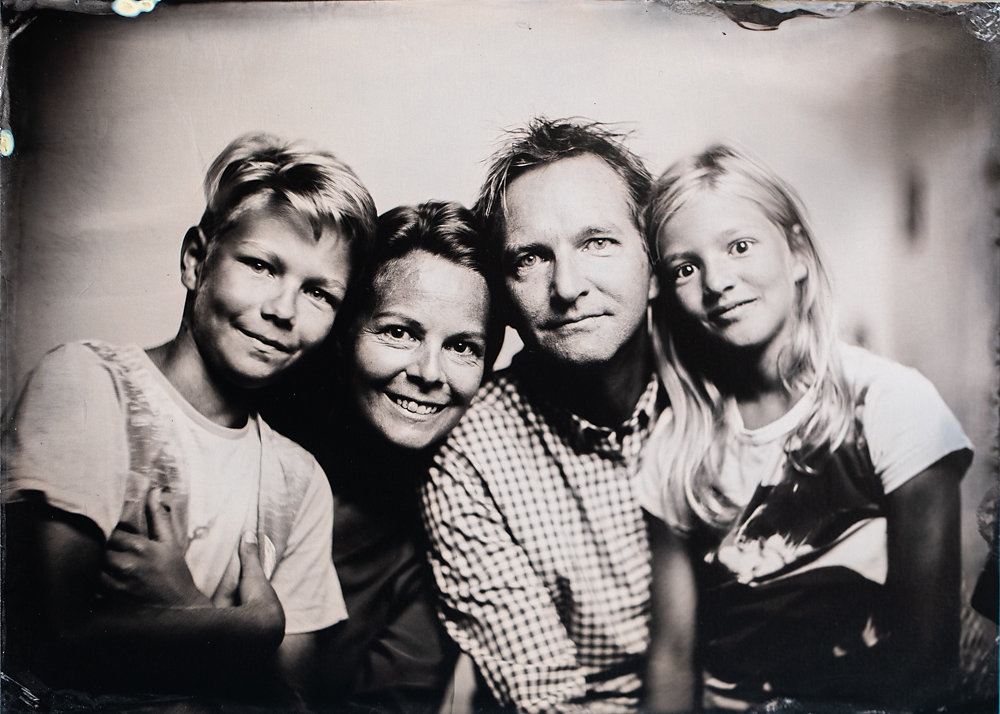 Familienfoto Nassplatte Schallaburg